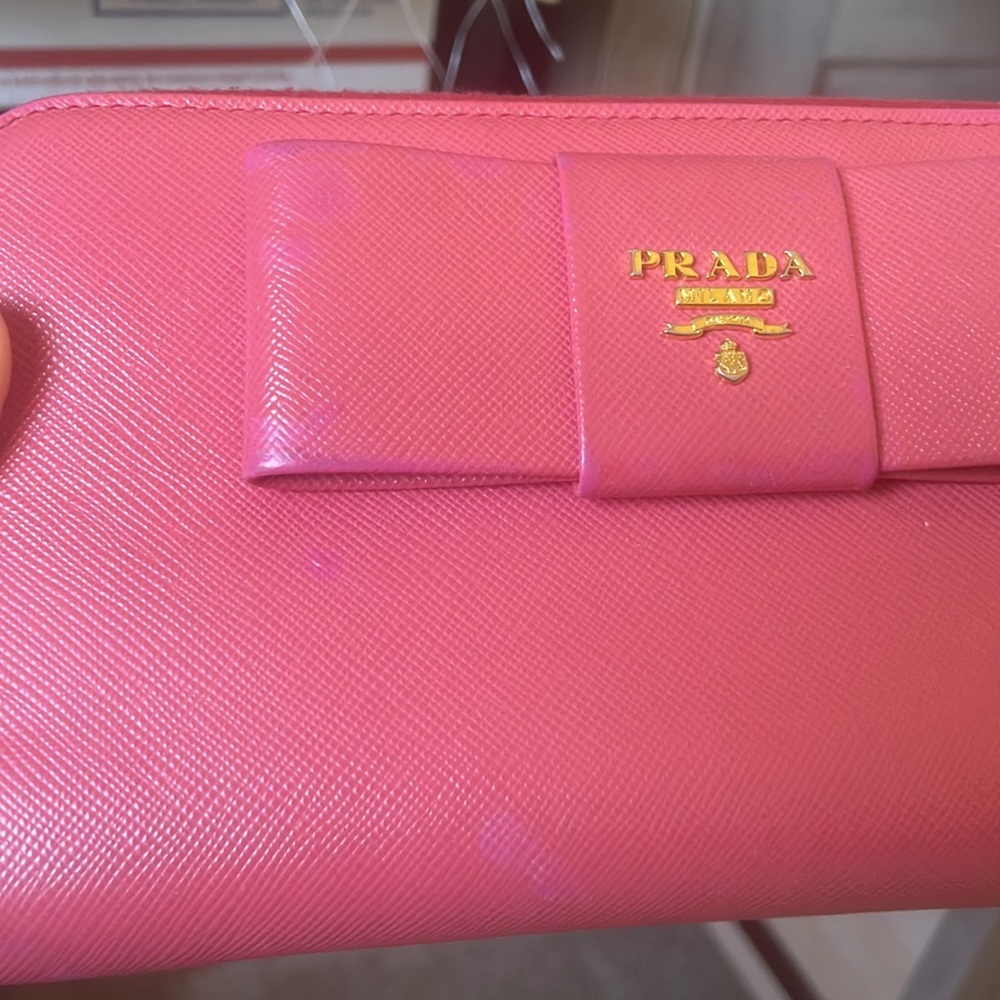 HOT PINK PRADA ZIPPY WALLET - Picture 17 of 17